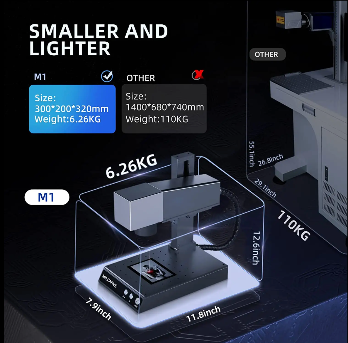 DAJA M1 Mini Laser Engraving Machine – Compact & Powerful